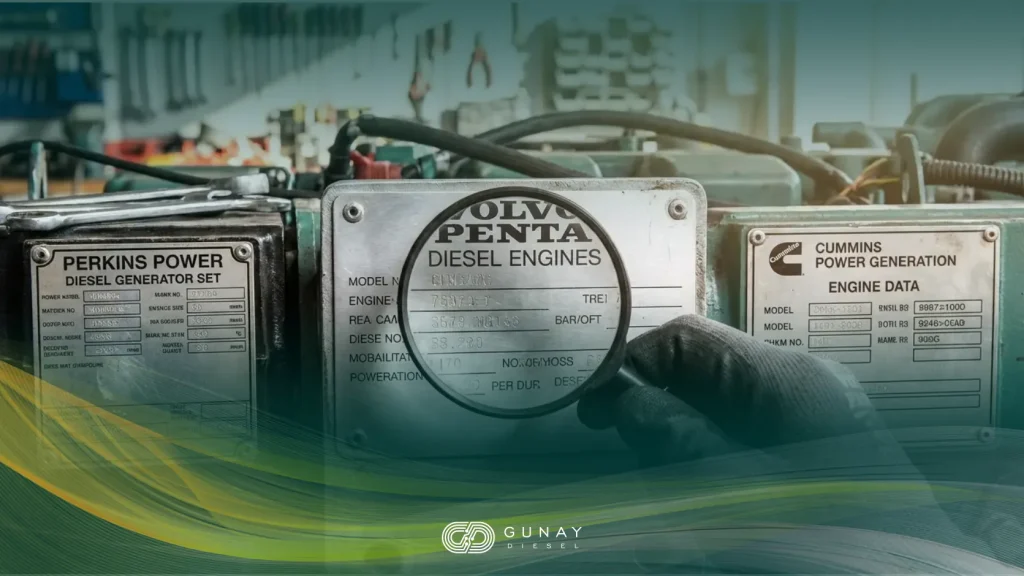 آموزش پلاک خوانی دیزل ژنراتورهای ولوو، پرکینز و کامینز